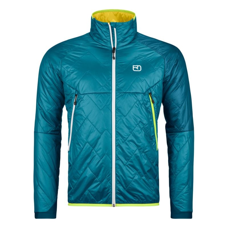 Turskidåkningsjacka för herrar Ortovox SWISSWOOL PIZ VIAL JACKET M (mountain blue)