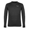 SALEWA PUEZ MELANGE DRY M L/S TEE (black out melange)