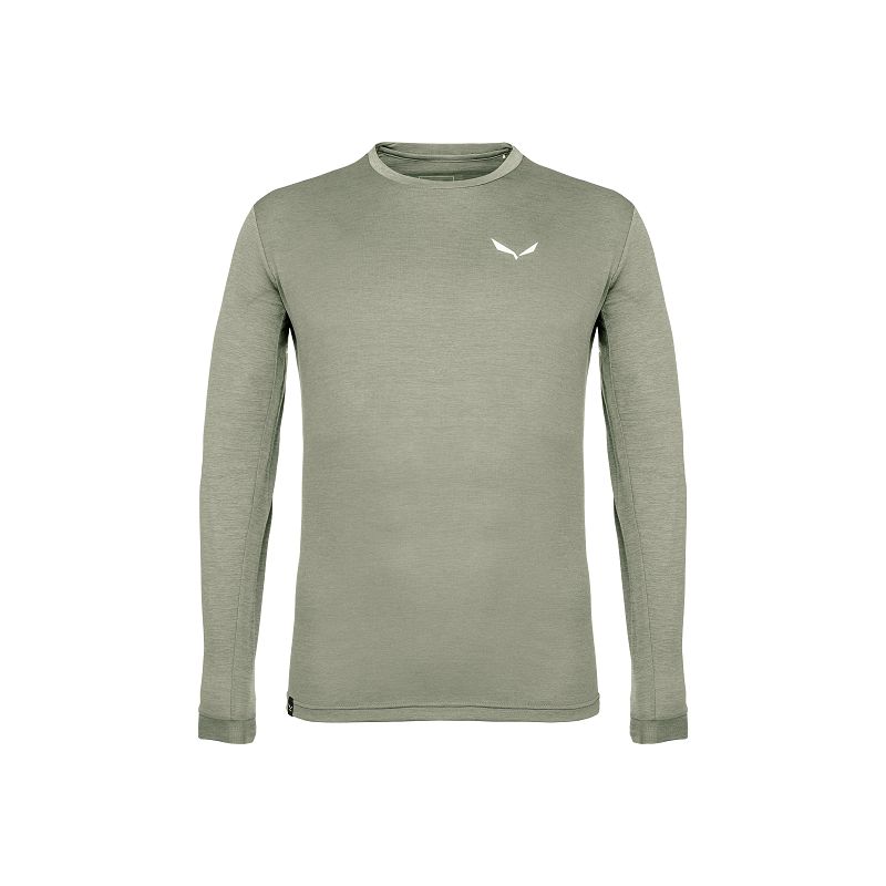 T-shirt manches longues SALEWA PUEZ MELANGE DRY (shadow melange) homme