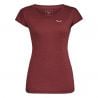 SALEWA PUEZ MELANGE DRY W S/S TEE (syrah melange)