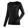 SALEWA PUEZ MELANGE DRY W L/S TEE (black out melange)