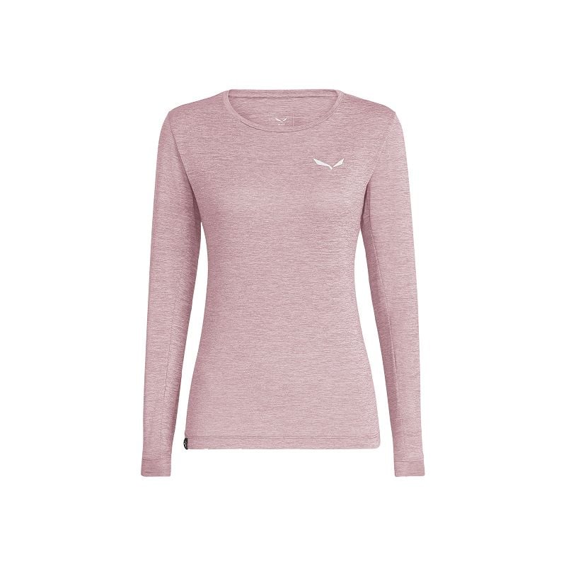 Langærmet T-shirt til kvinder Salewa PUEZ MELANGE DRY (zephyr melange)