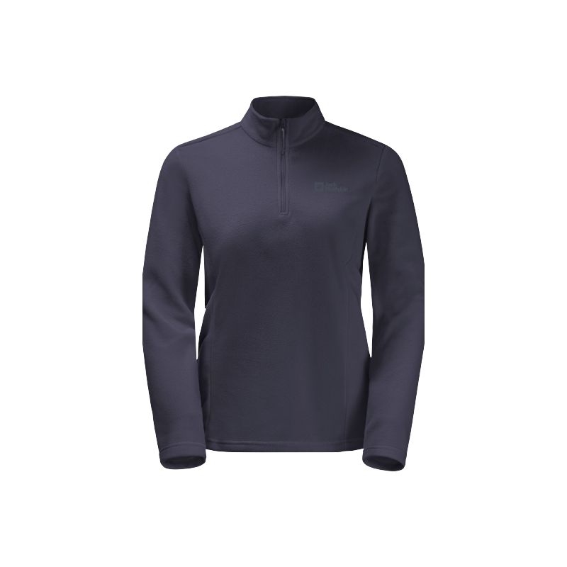 Pile donna JACK WOLSKIN TAUNUS HZ con mezza zip (navy)