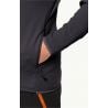 JACK WOLSKINS BAISELBERG HOODED FZ M BLACK (Black)