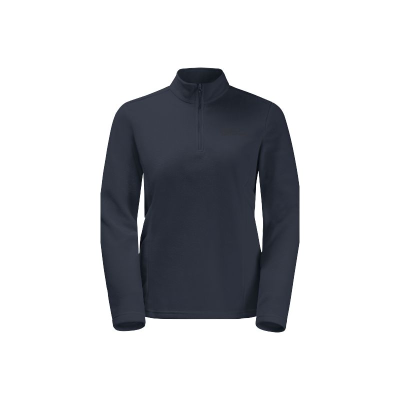 Damesfleece JACK WOLSKIN TAUNUS HZ (Graphite) halve rits