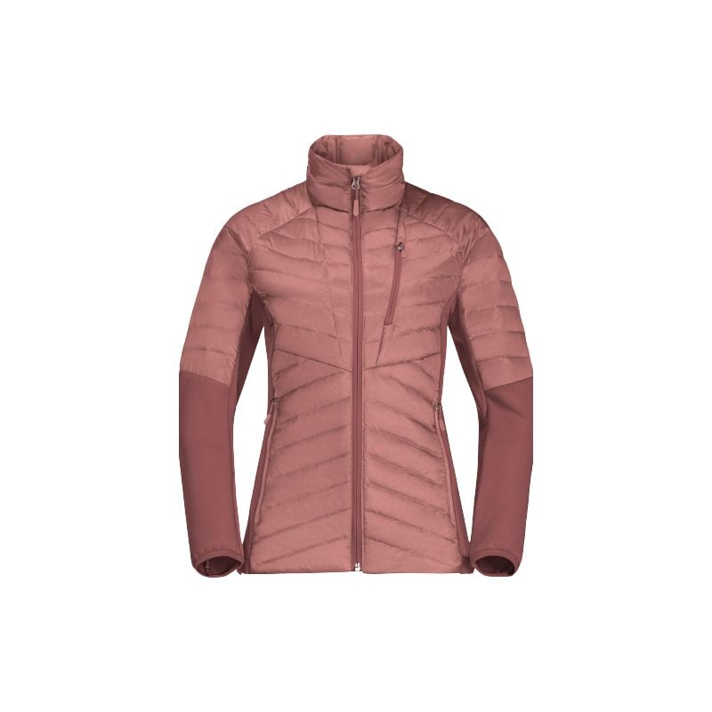 Hybrid dunjakke til kvinder JACK WOLSKIN NEBELHORN DOWN HYBRID (Blush Powder)