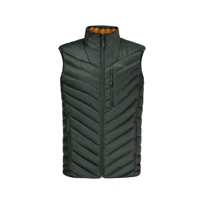 Doudoune sans manches JACK WOLSKIN PASSAMANI DOWN VEST (Black Olive) Homme