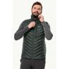 Doudoune sans manches JACK WOLSKINS PASSAMANI DOWN VEST (Black Olive) Homme