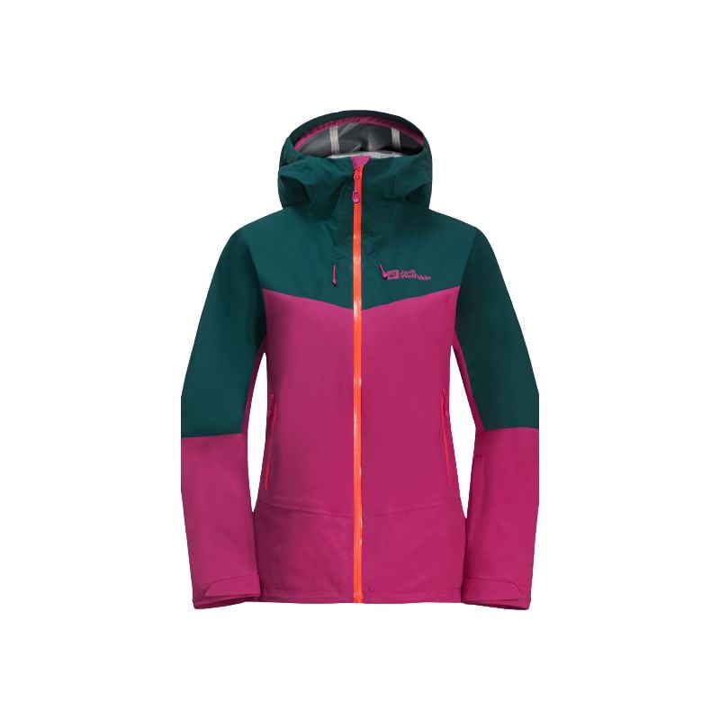 Skitursjakke til kvinder JACK WOLSKIN ALPSPITZE TOUR 3L JKT (New Magenta)