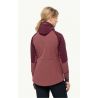 JACK WOLSKINS ALPSPITZE HOODY Softshelljakke (Mørk rødbrun) Dame