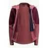 JACK WOLSKINS ALPSPITZE HOODY Softshelljakke (Mørk rødbrun) Dame