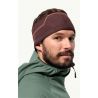 JACK WOLSKINS ALPSPITZE HEADBAND DARK MAROON (mørk bordeaux)