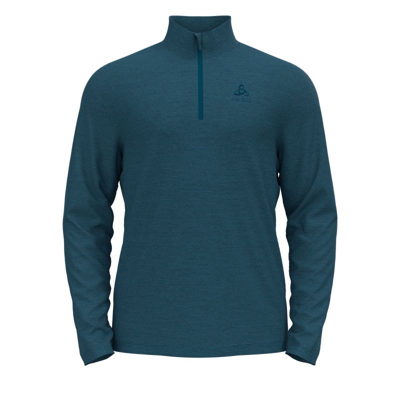 Odlo Polar de media capa 1/2 cremallera ROY (azul saxonia - inmersión profunda) Hombre