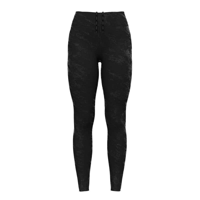 Collant ODLO Tights ZEROWEIGHT PRINT REFLECTIVE (black) Femme