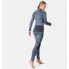 Odlo BL TOP collo alto l/s mezza zip WHISTLER (folkstone gray - india ink)
