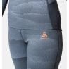 Odlo BL TOP collo alto l/s mezza zip WHISTLER (folkstone gray - india ink)