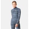 Odlo BL TOP turtle neck l/s halv glidelås WHISTLER (folkstone grå - india blekk)