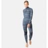 Odlo BL TOP collo alto l/s mezza zip WHISTLER (folkstone gray - india ink)