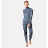 Odlo BL TOP turtle neck l/s half zip WHISTLER (folkstone gray - india ink)