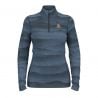 Odlo BL TOP turtle neck l/s half zip WHISTLER (folkstone gray - india ink)