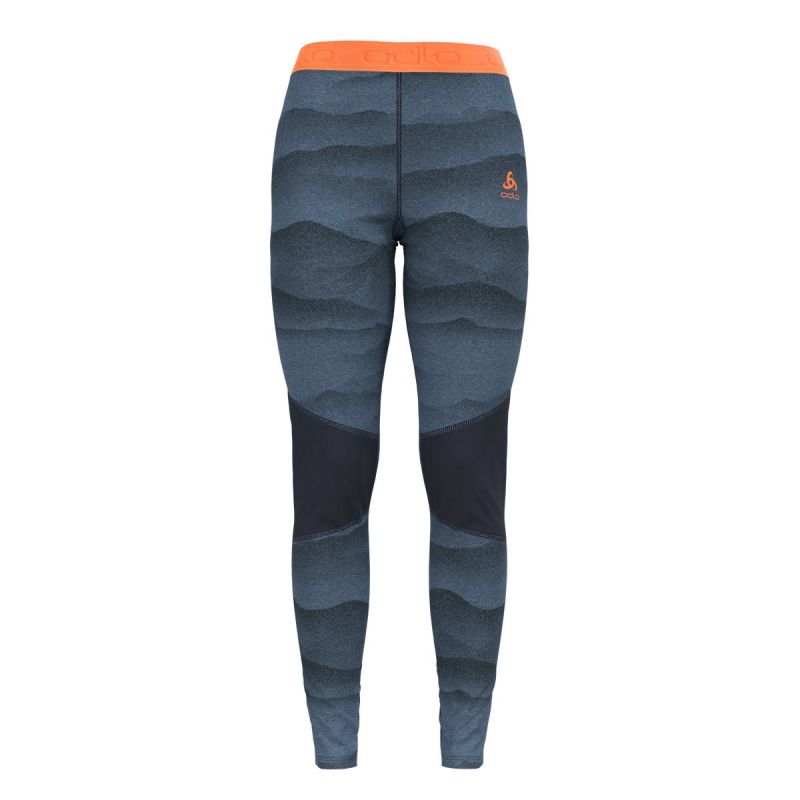 Naisten sukkahousut Odlo BL BOTTOM long WHISTLER ECO (folkstone gray - india ink)