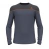 ODLO BL TOP crew neck l/s REVELSTOKE PW 150 (folkstone gray - india ink melange)
