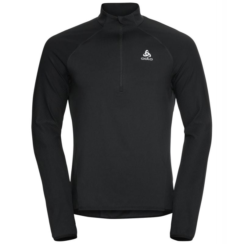 Odlo Mid layer 1/2 zip ZEROWEIGHT (sort) Fleece til mænd