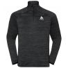 Odlo Capa media 1/2 cremallera ESSENTIAL THERMAL (negro melange)