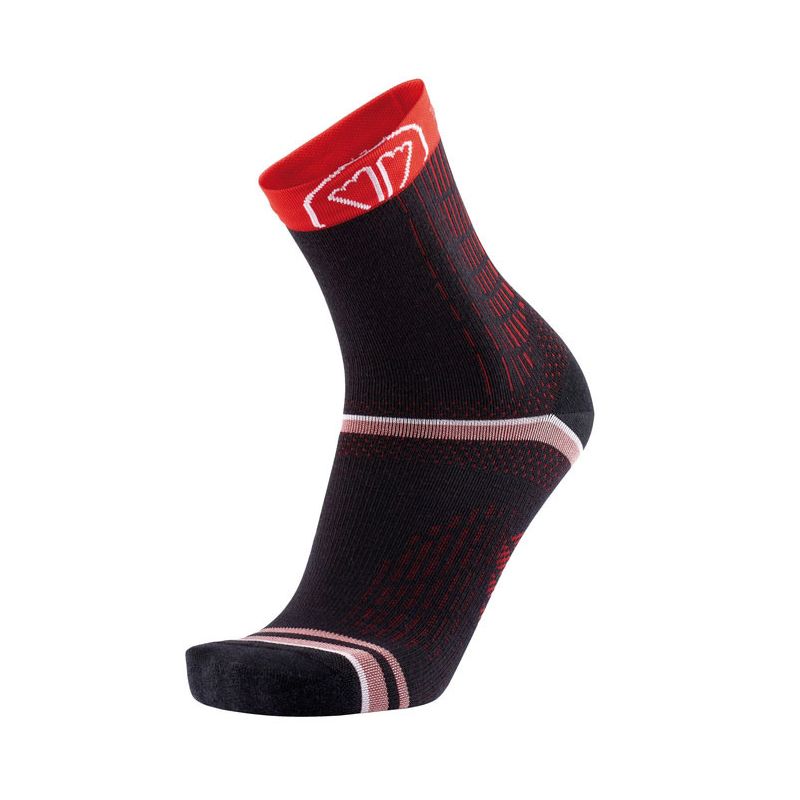 SIDAS WINTER RUN Sokken (Zwart/Rood)