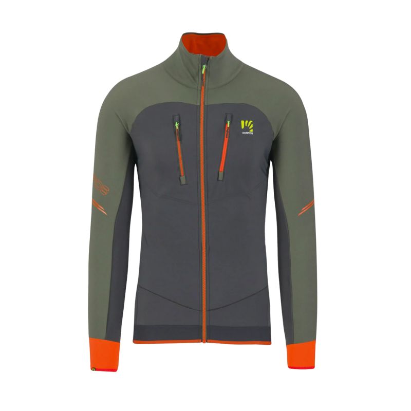 Herrmodell Karpos ALAGNA EVO (Black Sand/Thyme) jacka för turskidåkning