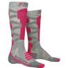 XSOCKS X-SOCKS SKI SILK MERINO 4.0 WMN (GREY MELANGE/PINK)