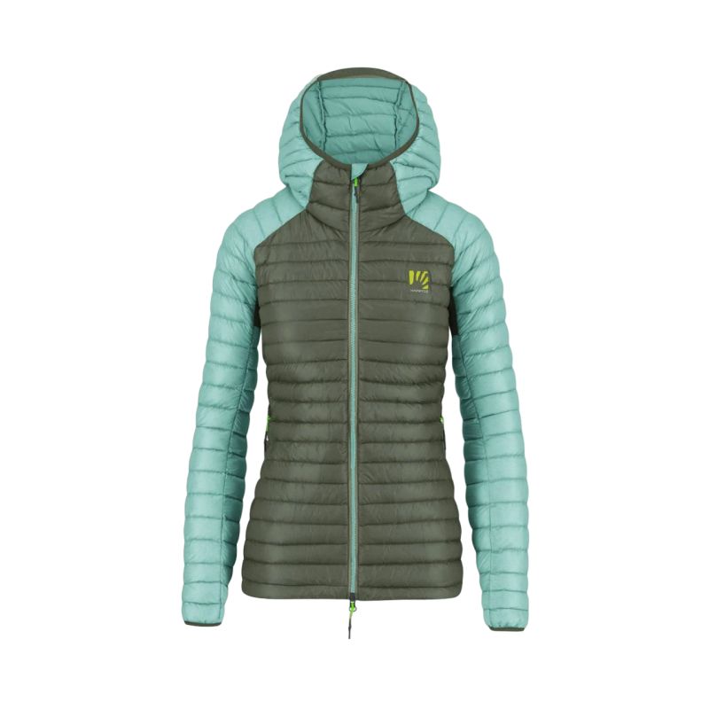 Doudoune KARPOS ALAGNA DOWN (Thyme/Aqua Sky) femme
