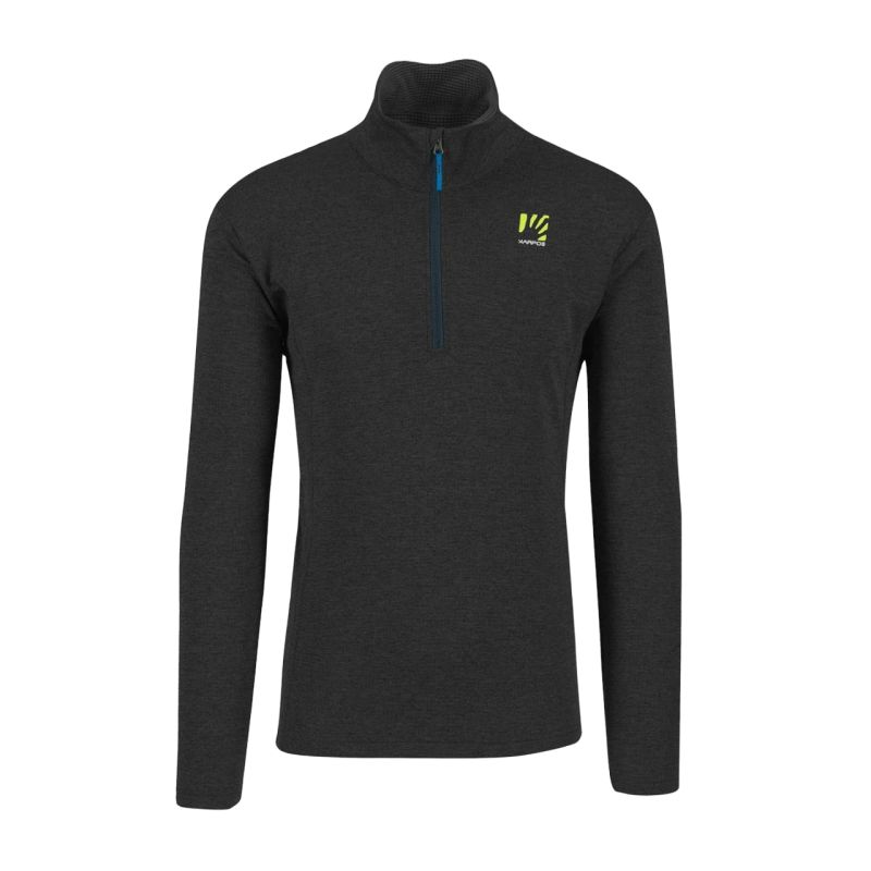 Fleece til mænd Karpos PIZZOCCO HALF ZIP (SORT)