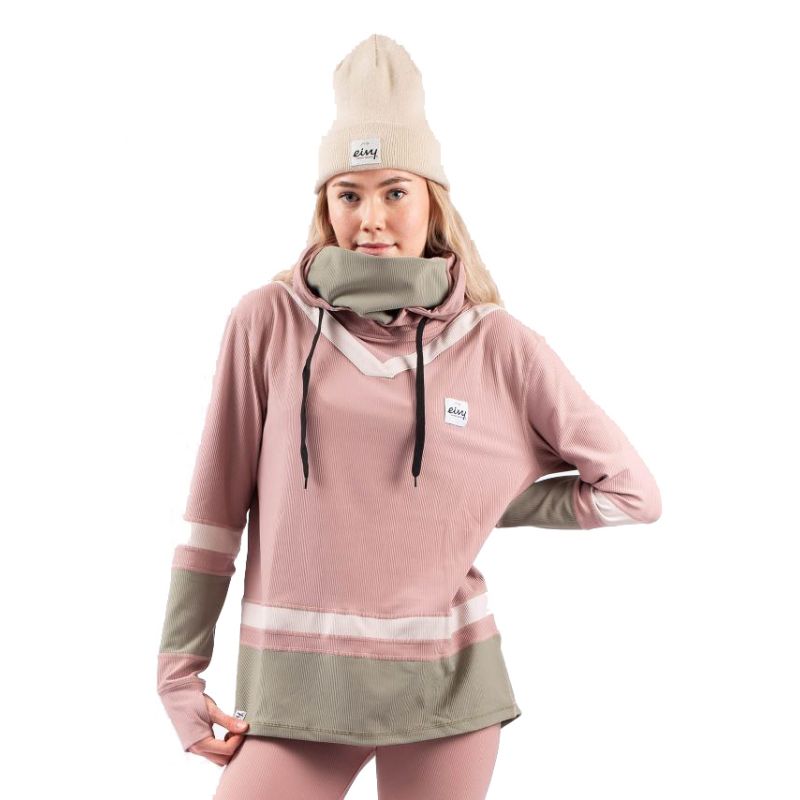 Sweat Eivy 24 Boyfriends Fit Hoodie Rib Top (Faded Blocks) Nainen