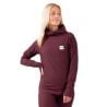 Haut technique Eivy Icecold Hood Rib Top (Wine) femme