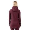 Haut technique Eivy Icecold Hood Rib Top (Wine) femme
