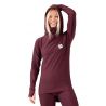 Haut technique Eivy Icecold Hood Rib Top (Wine) femme