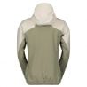 Chaqueta de esquí de travesía para mujer Scott Explorair Hybrid Lt (blanco polvo/gris polvo)