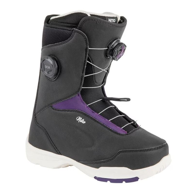Boots snowboard Nitro Scala Boa (black purple) femme