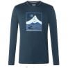 T-shirt manches longues super.natural M TRACE HILL (Blueberry/Various)