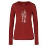 T-shirt manches longues super.natural W SKIANTO (Sun Dried Tomato/Silver)