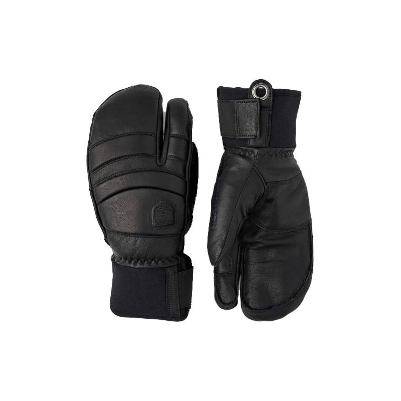 Mittens 3 dtoigts HESTRA 3-fingers Army Leather Fall Line (black/black)