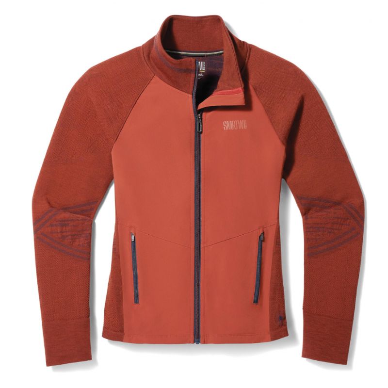 Jas Smartwool Intraknit Active Full Zip (Pecan Brown) Dames