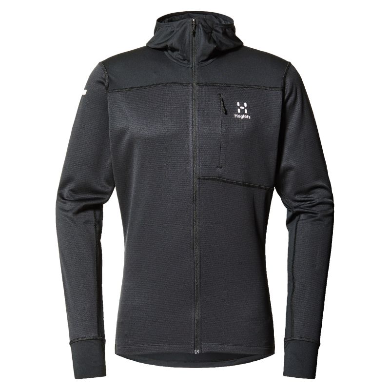 Miesten HAGLOFS L.I.M Mid Multi Hood Midlayer (true Black)