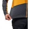 Teknisk genser Haglöfs Roc Flash Mid Hood (magnetitt/solgul) mann