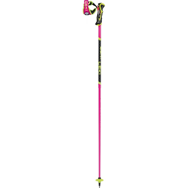 Bastones de esquí alpino Leki Venom SL 3D (neonpink-black-neonyellow)