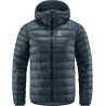 HAGLÖFS Roc Down Hood (Steel Blue) Hooded Daunenjacke Women