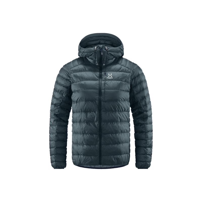 HAGLÖFS Roc Down Hooded Jacket för damer (stålblå)
