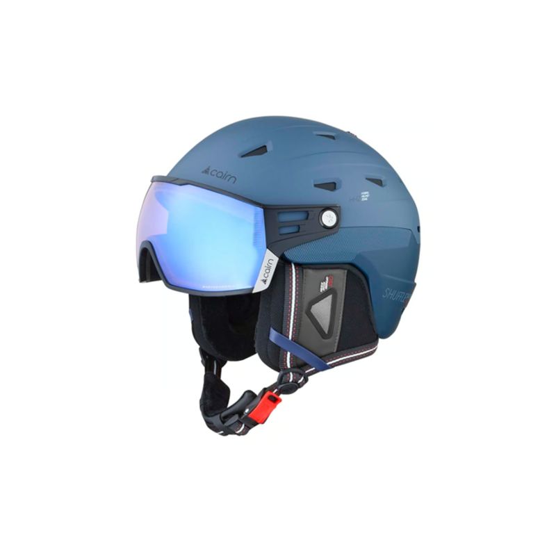 Sk helmet with visor Cairn SHUFFLE S-VISOR Evolight NXT (VINTAGE BLUE) Cat. 1/3