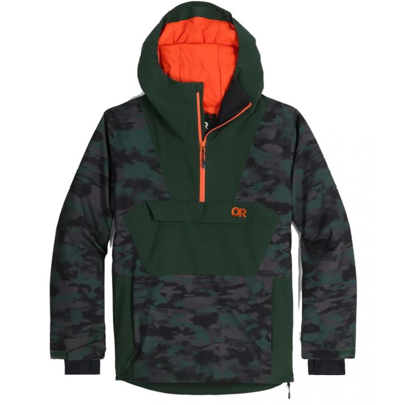 Jakke Outdoor Research Snowcrew Anorak (grove camo/grove) man